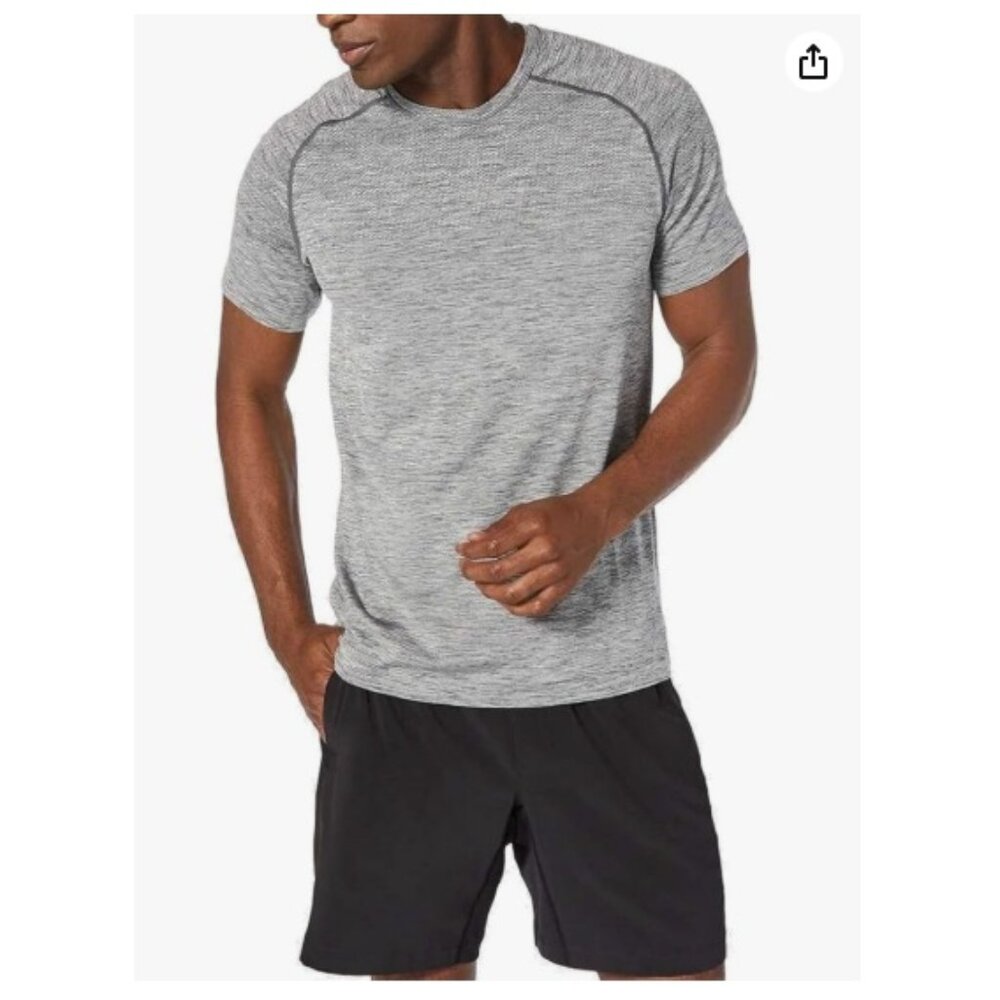 Lululemon Men's Metal Vent Tech Short Sleeve Crew T-Shirt Slate, Grey | XL